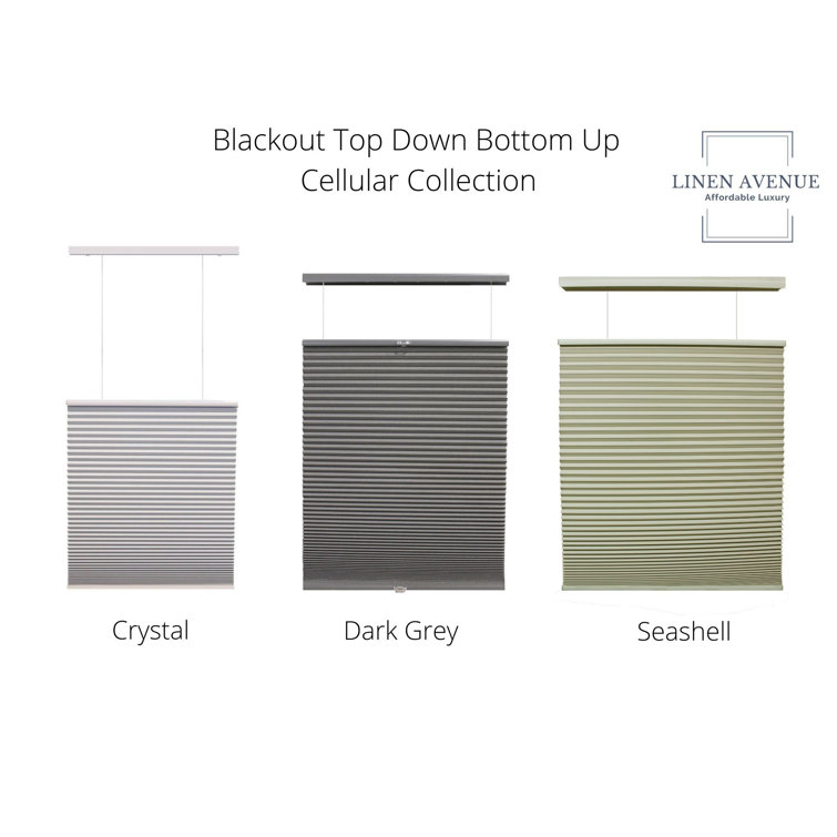 Linen Avenue Cordless Top Down Bottom Up Blackout Cellular Shade